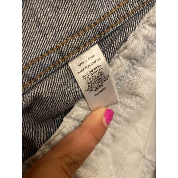 Express Jeans women's denim jacket with cotton long sleeves and hood size Medium - Picture 8 of 9